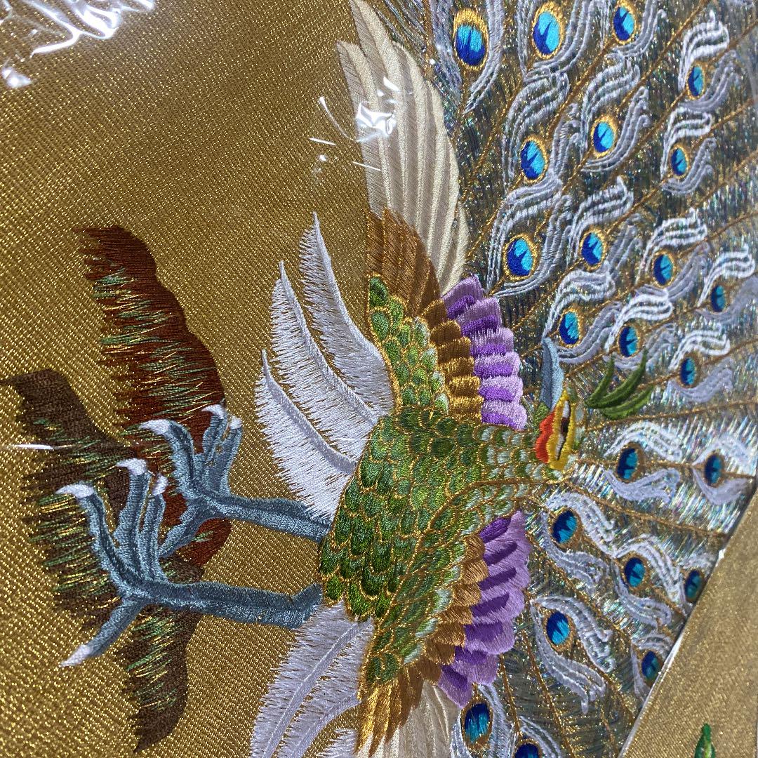 お仏具打敷　200代　孔雀　サイズ　約大幅90×54cm