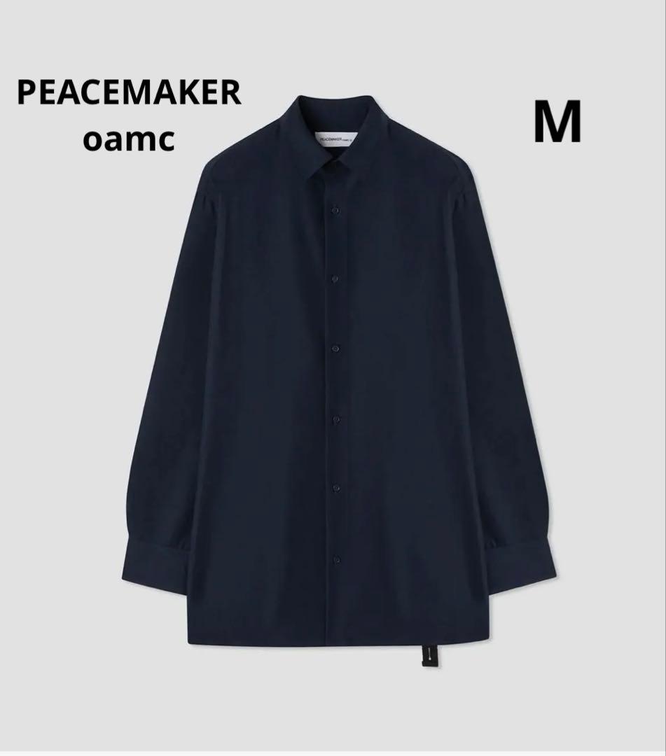 PEACEMAKER oamc JUMBO SHIRT POLY ネイビー MM OAMC