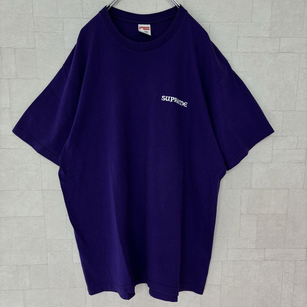 【国内正規品】 人気Lサイズ】シュプリームバックステンドグラスプリント T トップス