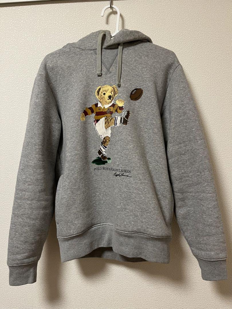 【匿名配送】Polo Ralph Lauren ポロベアパーカーS ライトグレー POLO RALPH LAUREN ポロ ラルフ・ローレン メンズ Polo ベア