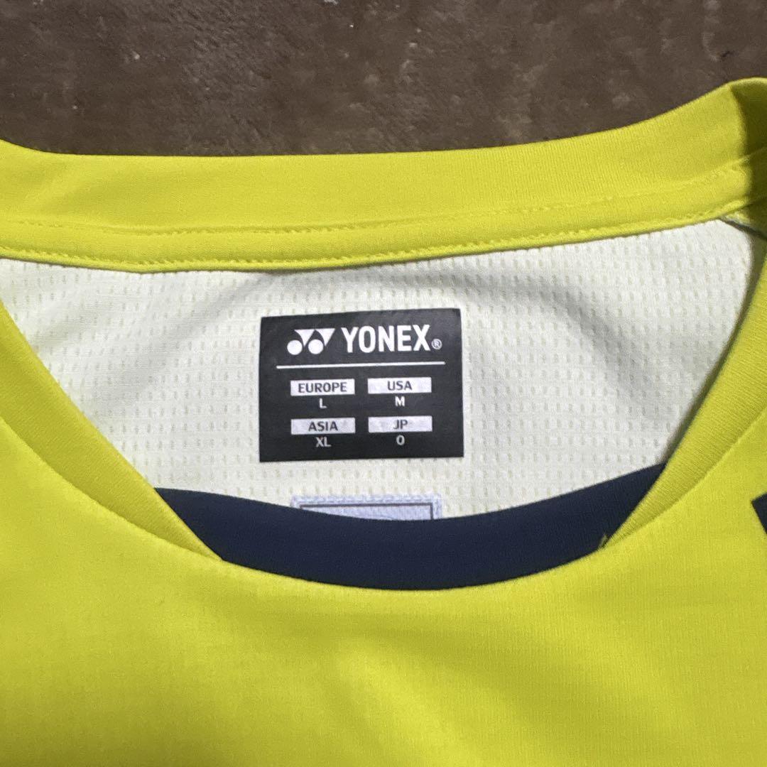 YONEX ノースリーブシャツ JP O イエロー