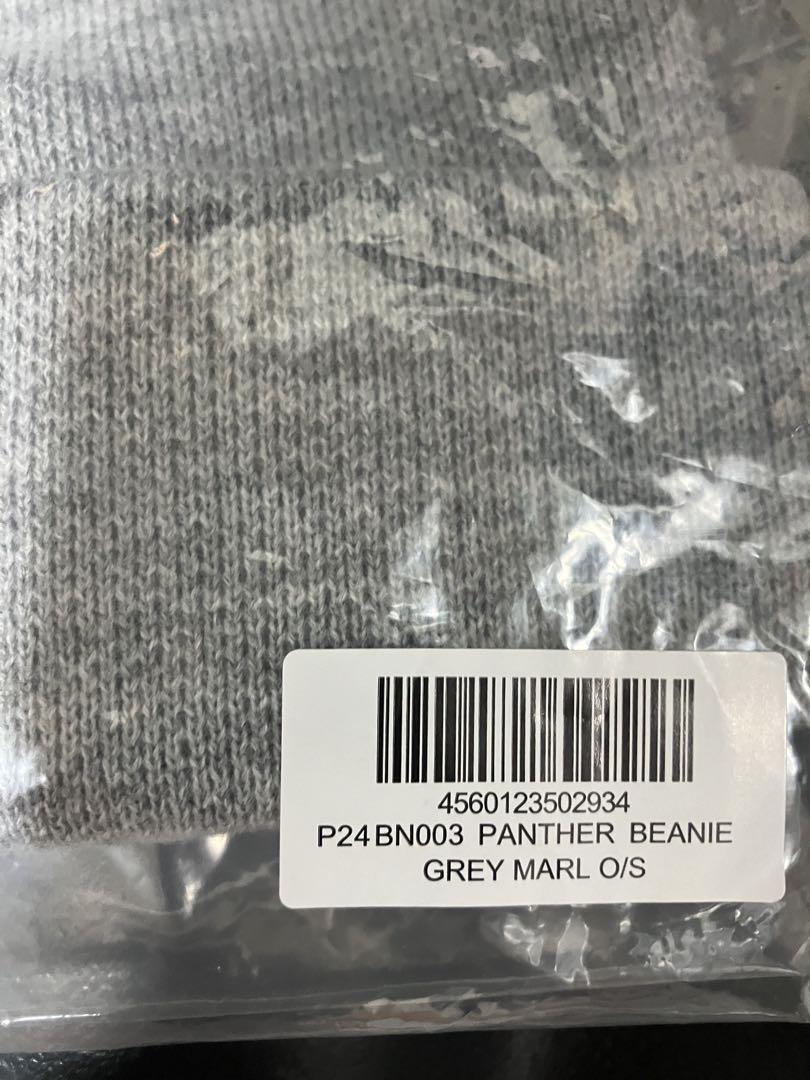 グレー　palace panther beanie ビーニー　ニットキャップ新品