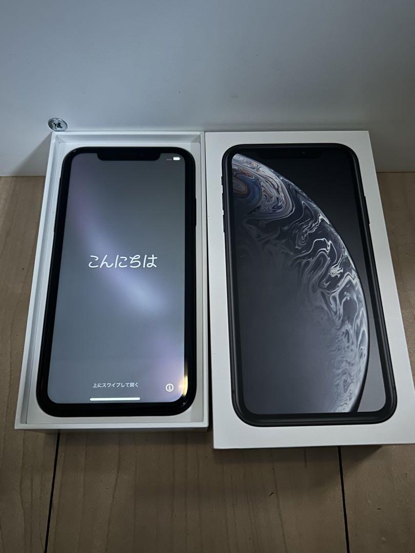 iPhoneXR 64GB ブラック背面状態良し