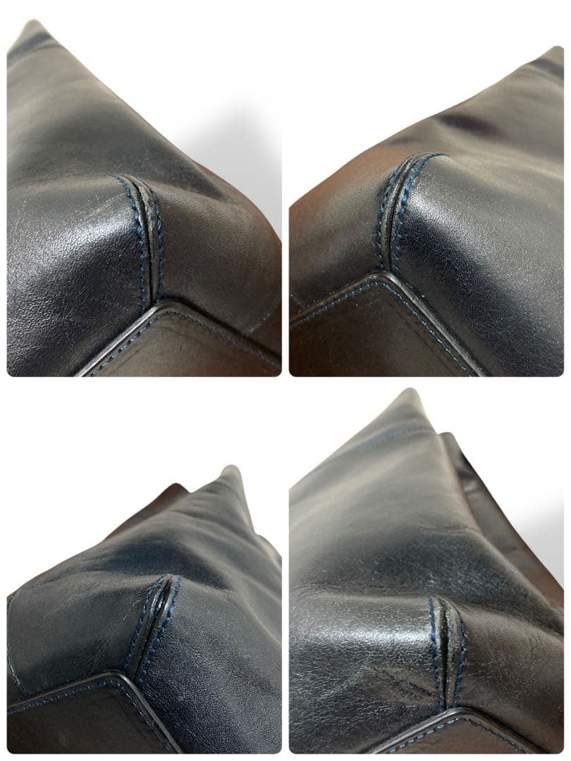 【美品】ジャンニヴェルサーチ　クラッチバッグ　サイドバッグ　ロゴ金具　レザー　黒