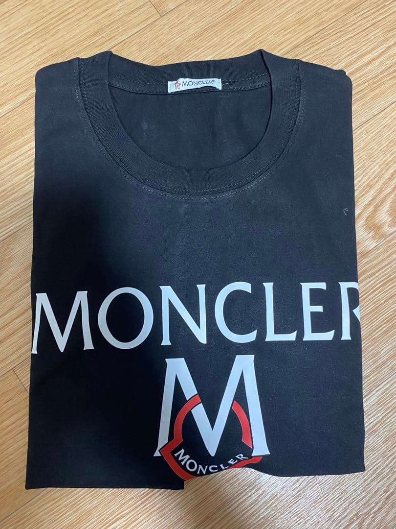 MONCLER ロゴ Tシャツ ブラック　Mサイズ
