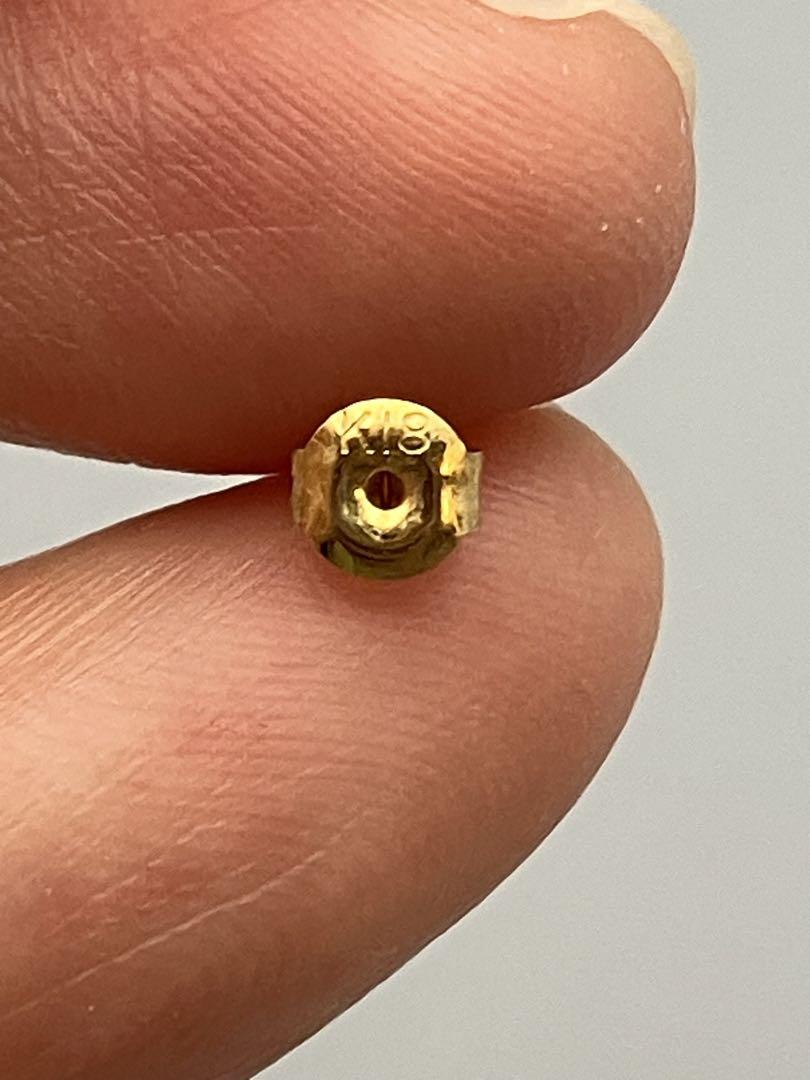 トルマリン　エメラルド　k18 ピアス　金