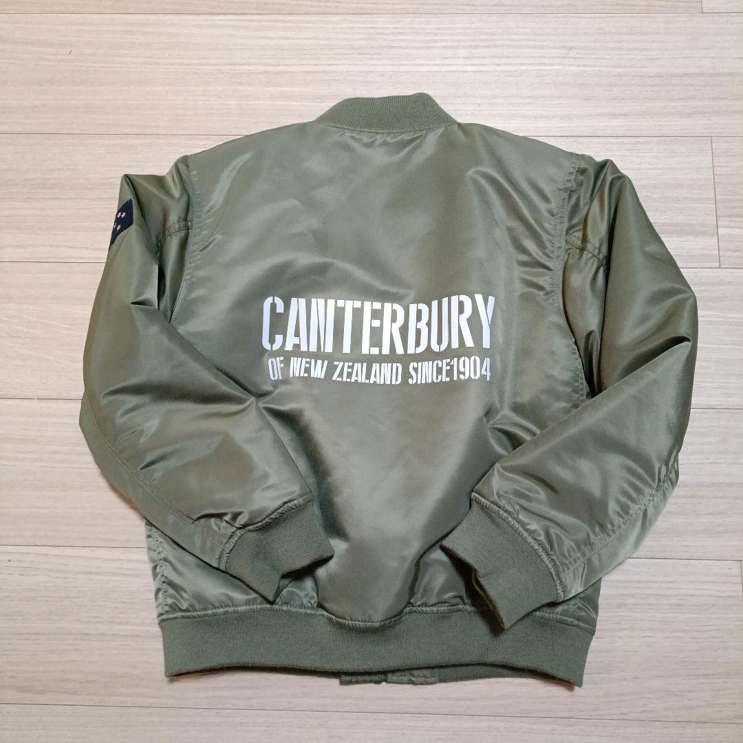 【美品】Canterbury キッズジャケット 160 オリーブ
