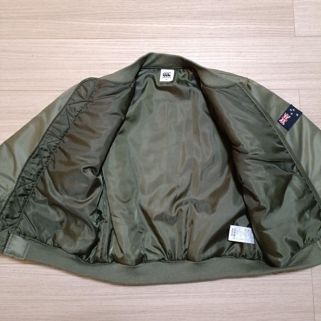 【美品】Canterbury キッズジャケット 160 オリーブ