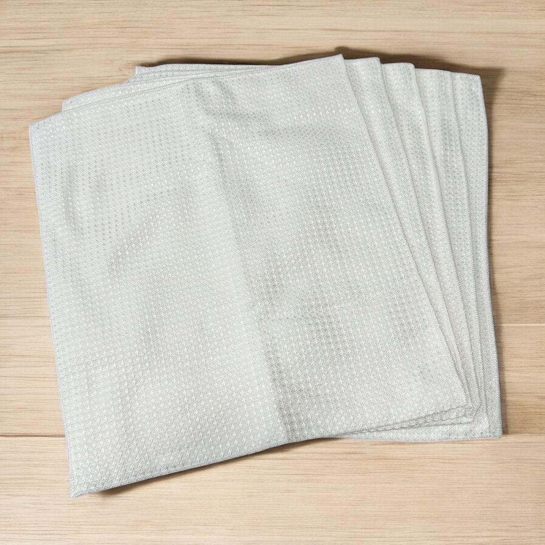 竹繊維抗菌ふきん キッチン 食器布巾 竹炭 キッチンクロス ワッフルスタイル