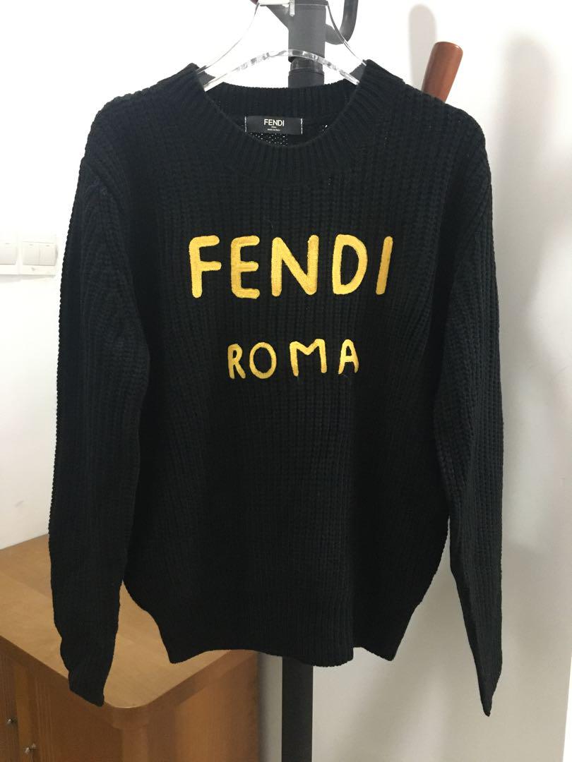 （Mサイズ）フェンディ/FENDI 　ニットセーター　黒
