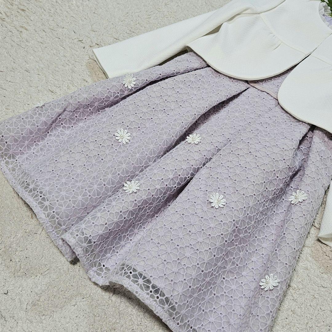 美品♡プティマイン ワンピース セットアップ セレモニー レース