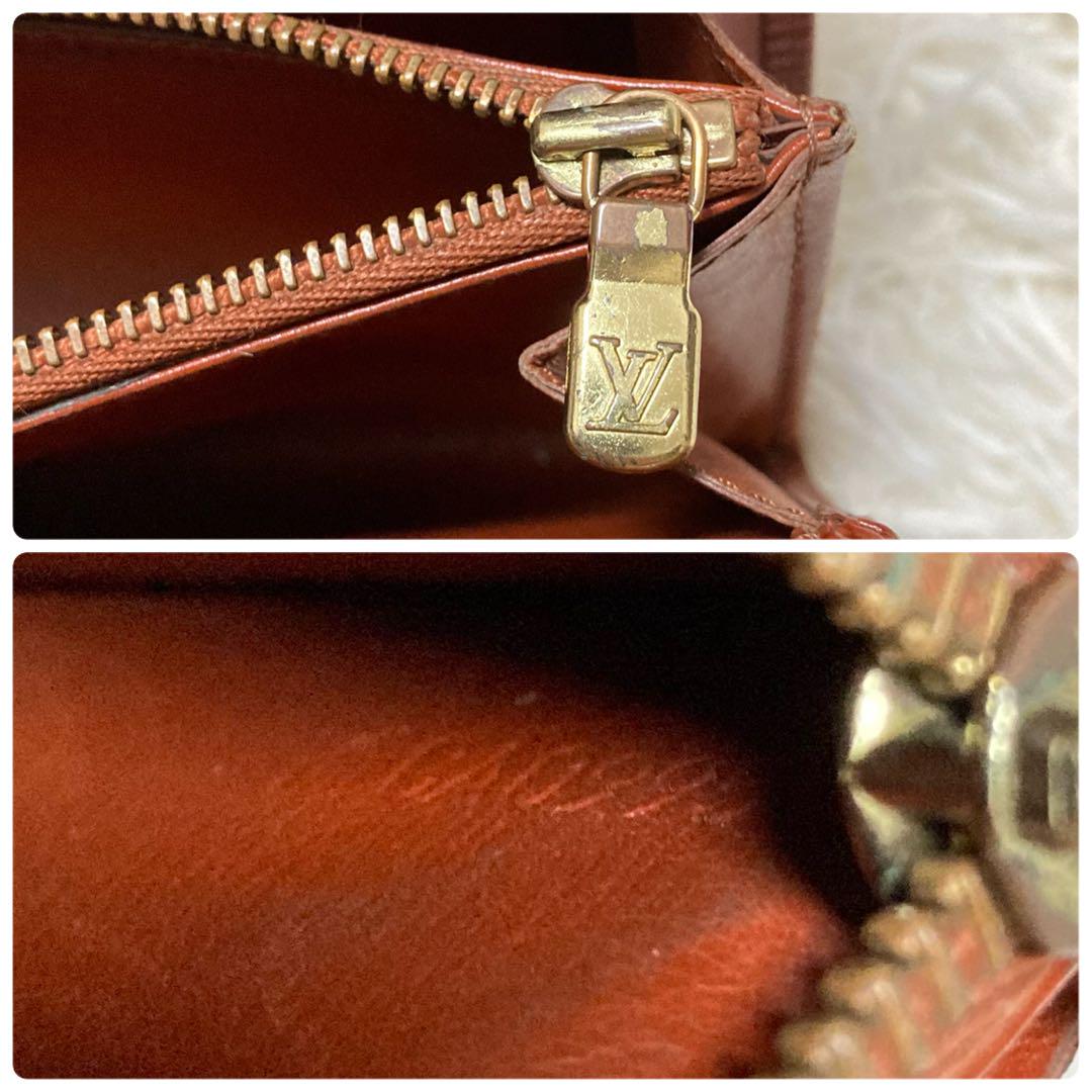 LOUIS VUITTON 長財布 ポシェット ポルト モネ クレディ ブラウン