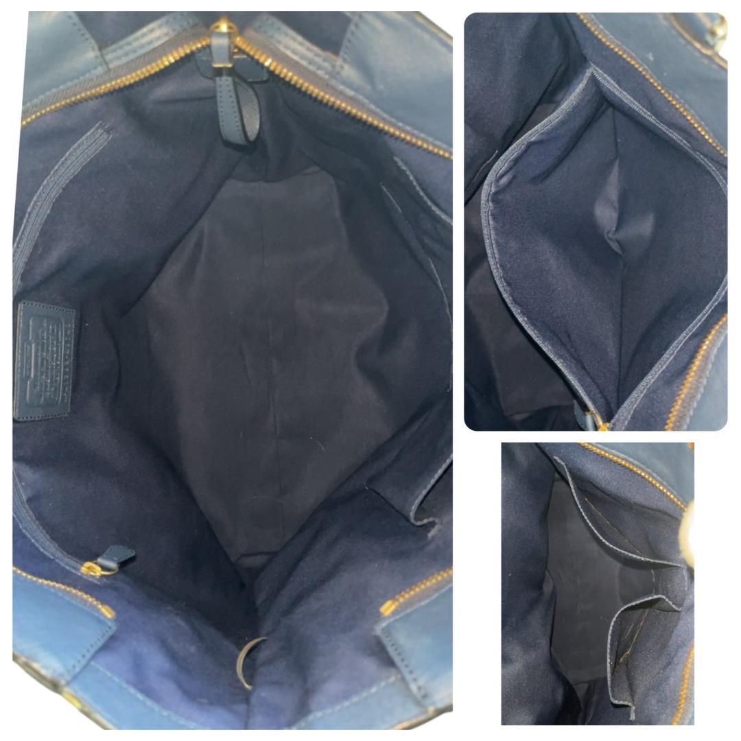COACH コーチ トートバッグ ロゴチャーム PVC レザー #1R-14