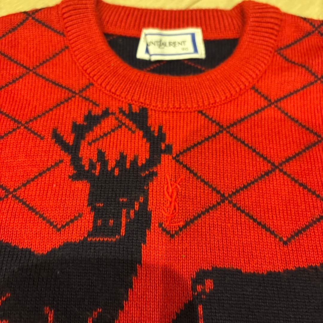 イヴ・サンローラン ニットセーター110 トナカイ クリスマス イヴ・サンローラン ニットセーター110 トナカイ クリスマス