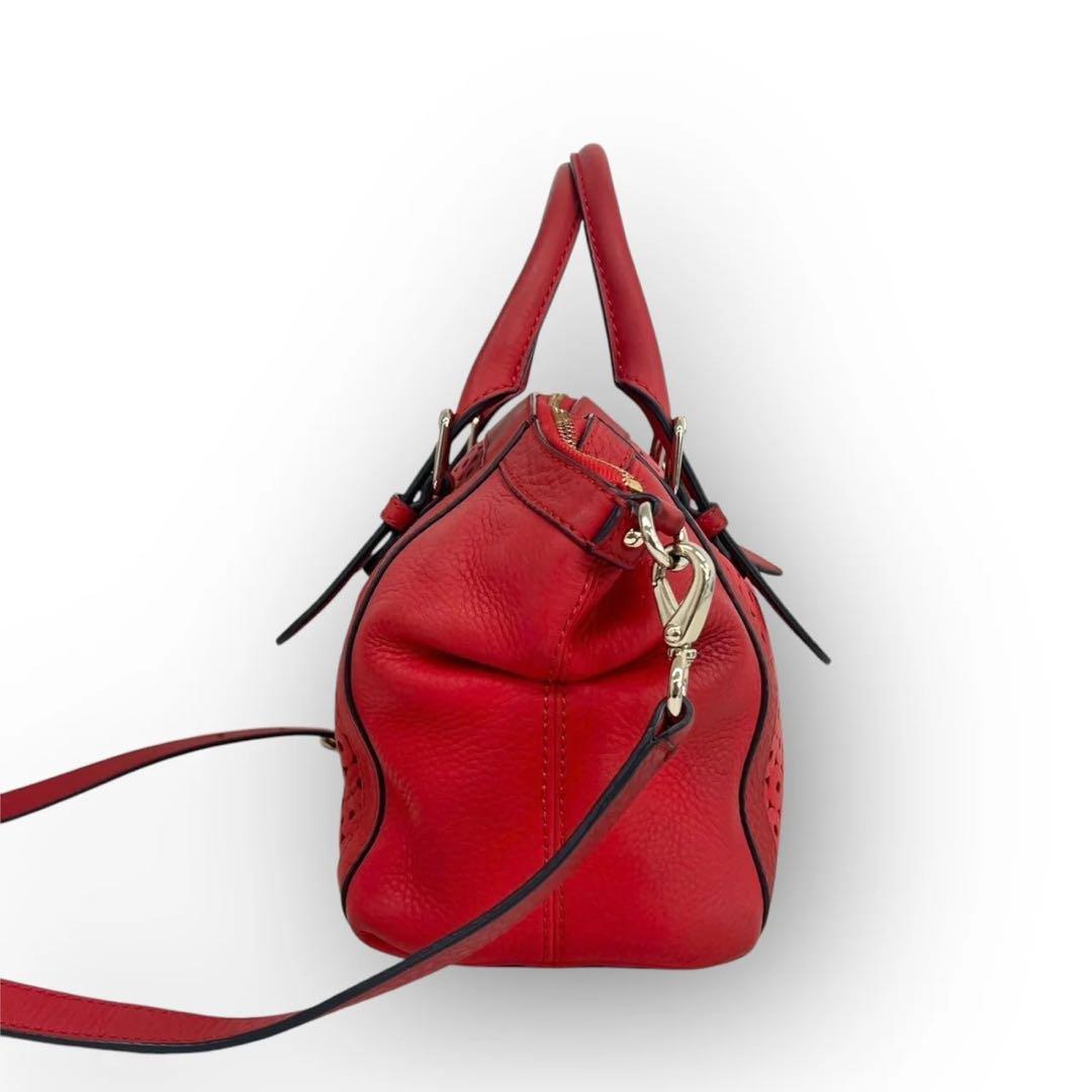 訳あり‼kate spade 2way ハンドバッグ ショルダーバッグ 赤