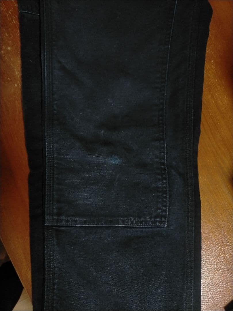 90s USA製小さめ30x32カーハート ダブルニーペインターパンツ ブラック 90s USA製小さめ30x32カーハート ダブルニーペインターパンツ ブラック