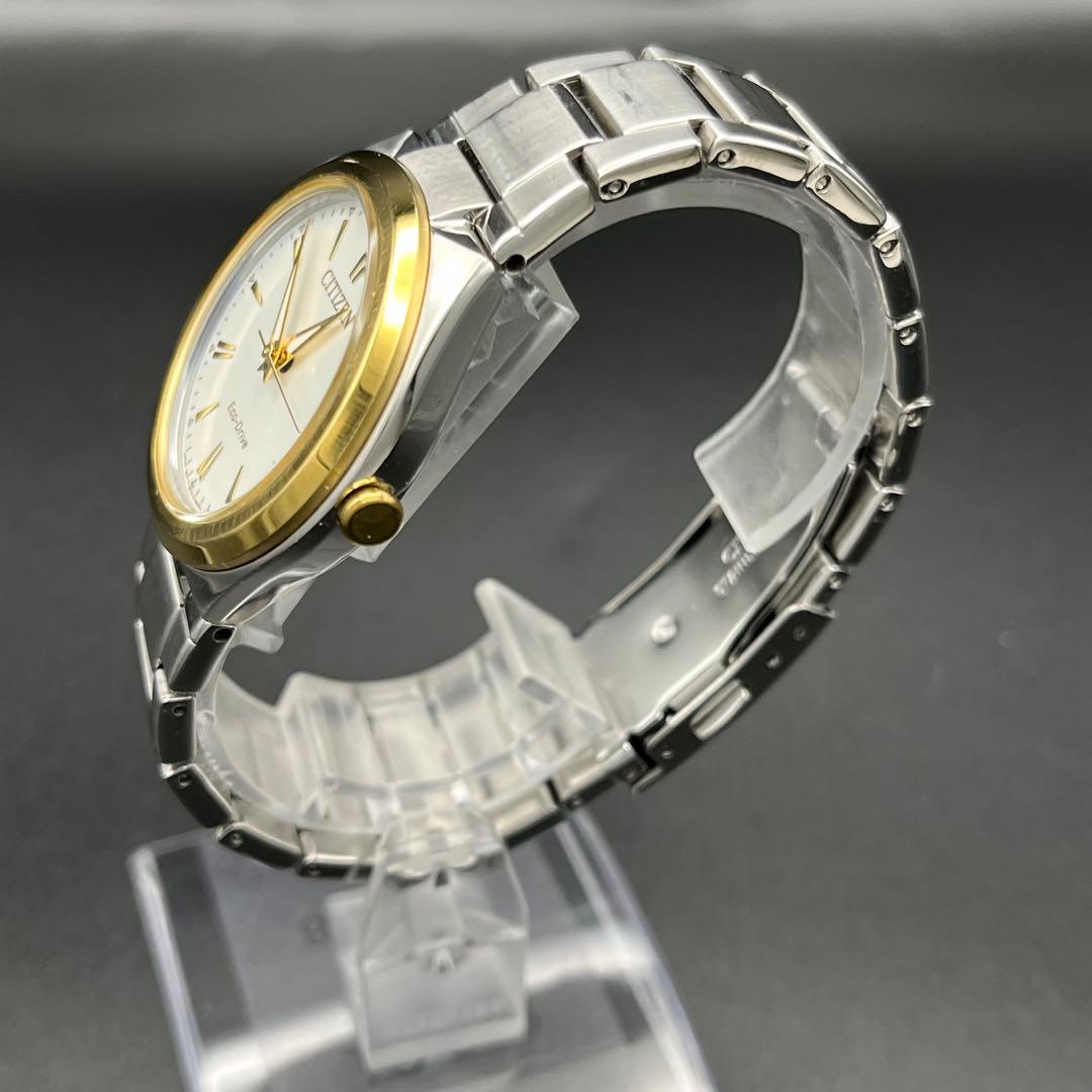 稼動 腕時計　CITIZEN シチズン　ソーラー　デイト　メンズ　コンビ　E18