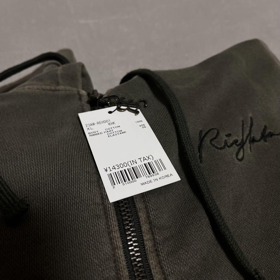 RIEHATAコラボ パーカー スウェット 新品未使用 平野紫耀 着用 XL 画像6