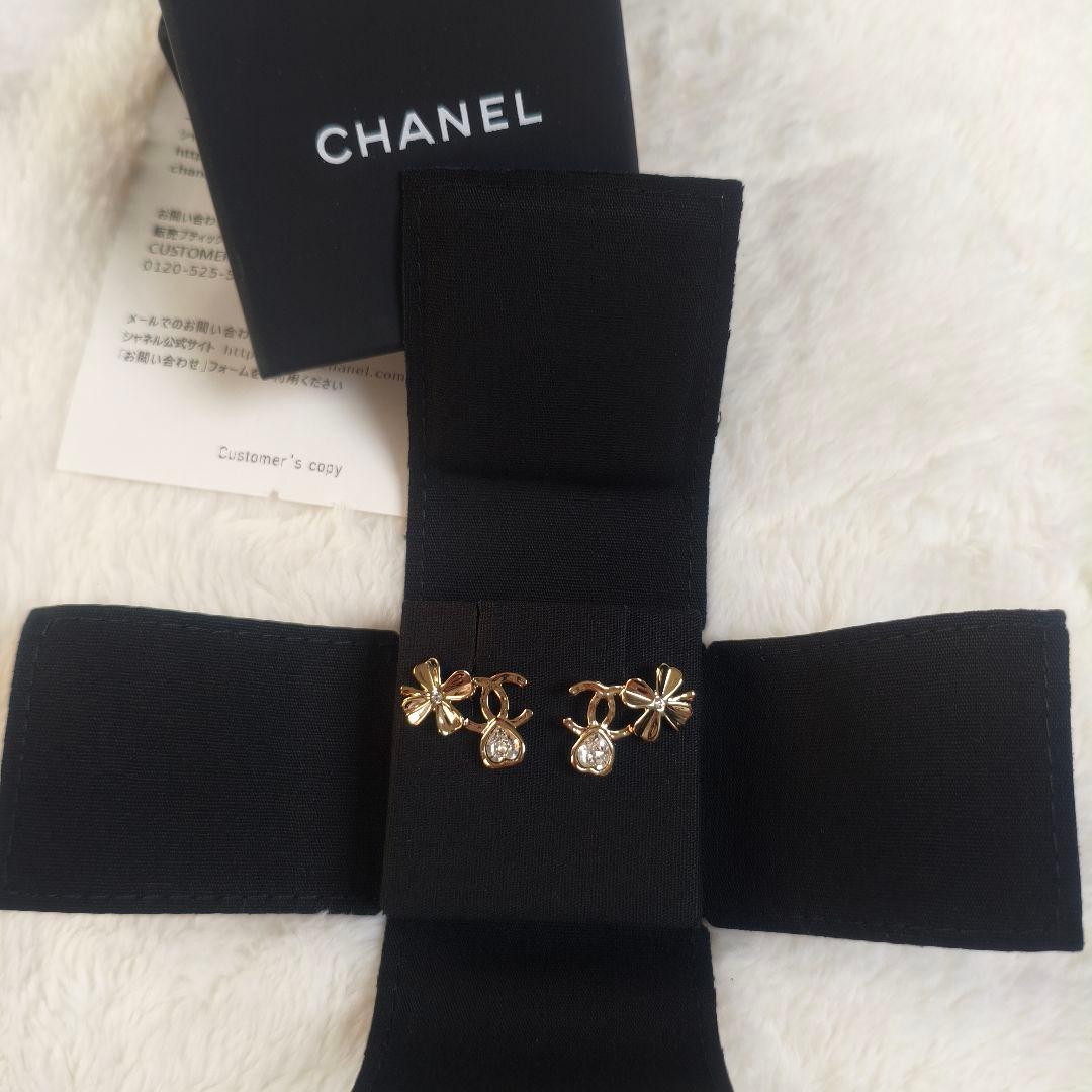 ゴールド フラワー ピアス ハート　ココマーク