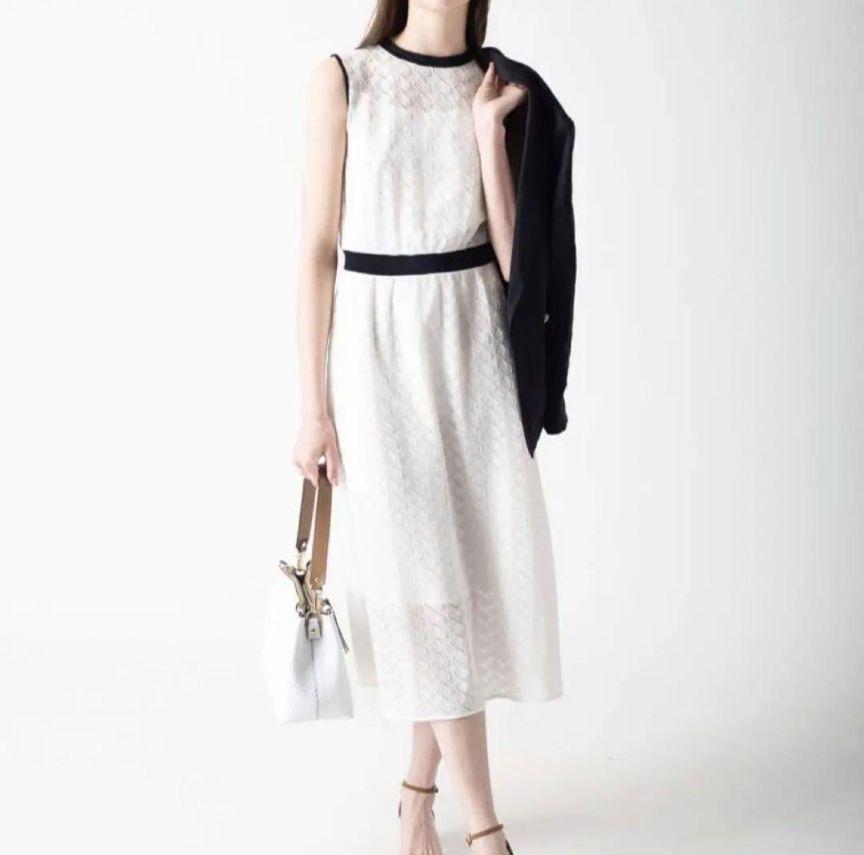 美品✨ ANAYI アナイ バルファスジャージーロングワンピース