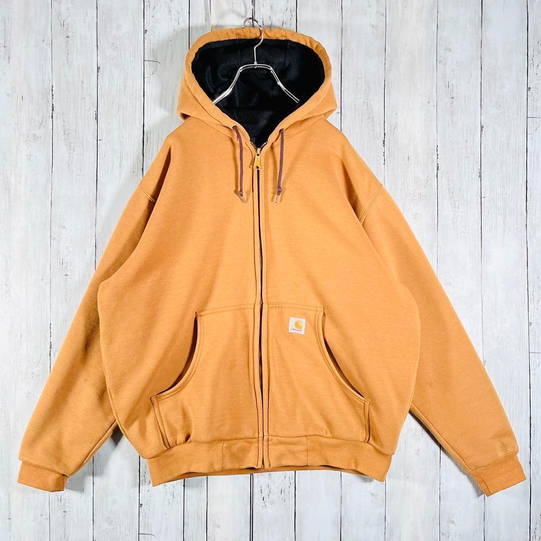 CARHARTT カーハート フルジップパーカー フーディ ブラウンXL相当88