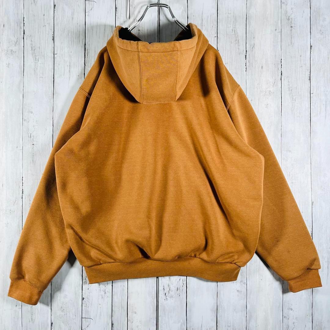 CARHARTT カーハート フルジップパーカー フーディ ブラウンXL相当88
