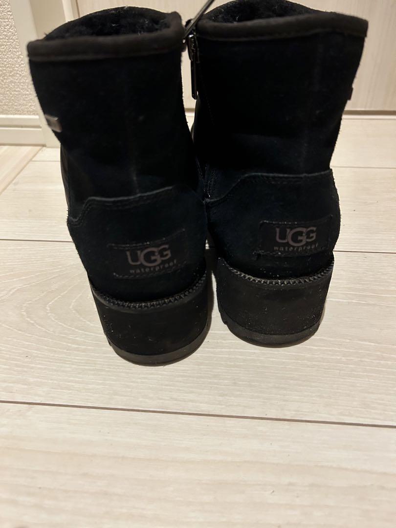 まさアグuggリッジミニ ムートン厚底 防水24センチ