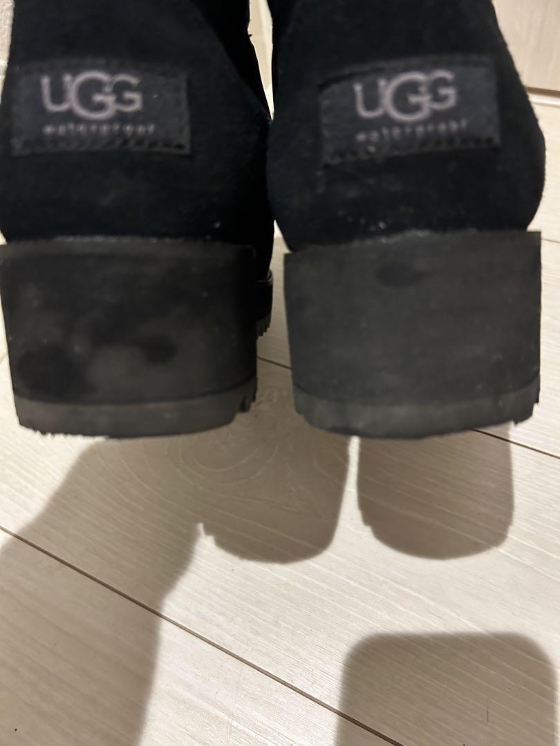 まさアグuggリッジミニ ムートン厚底 防水24センチ