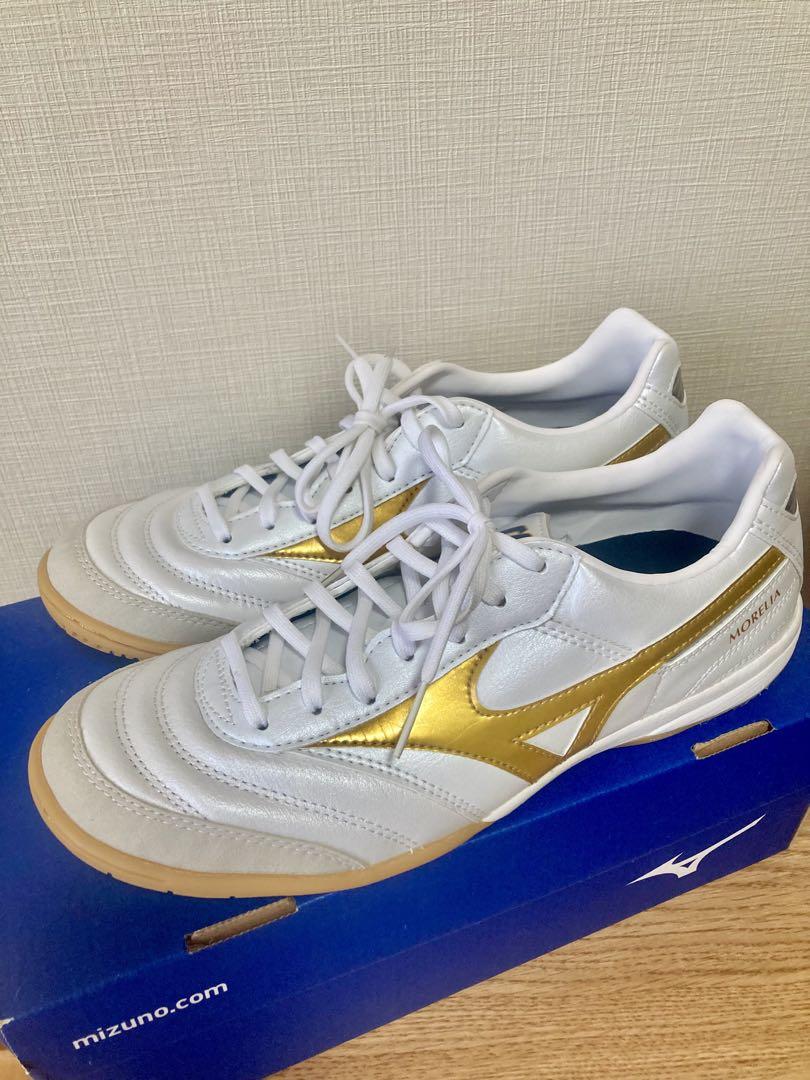 限定 MIZUNO モレリアIN ホワイトゴールド 24.0cm フットサル