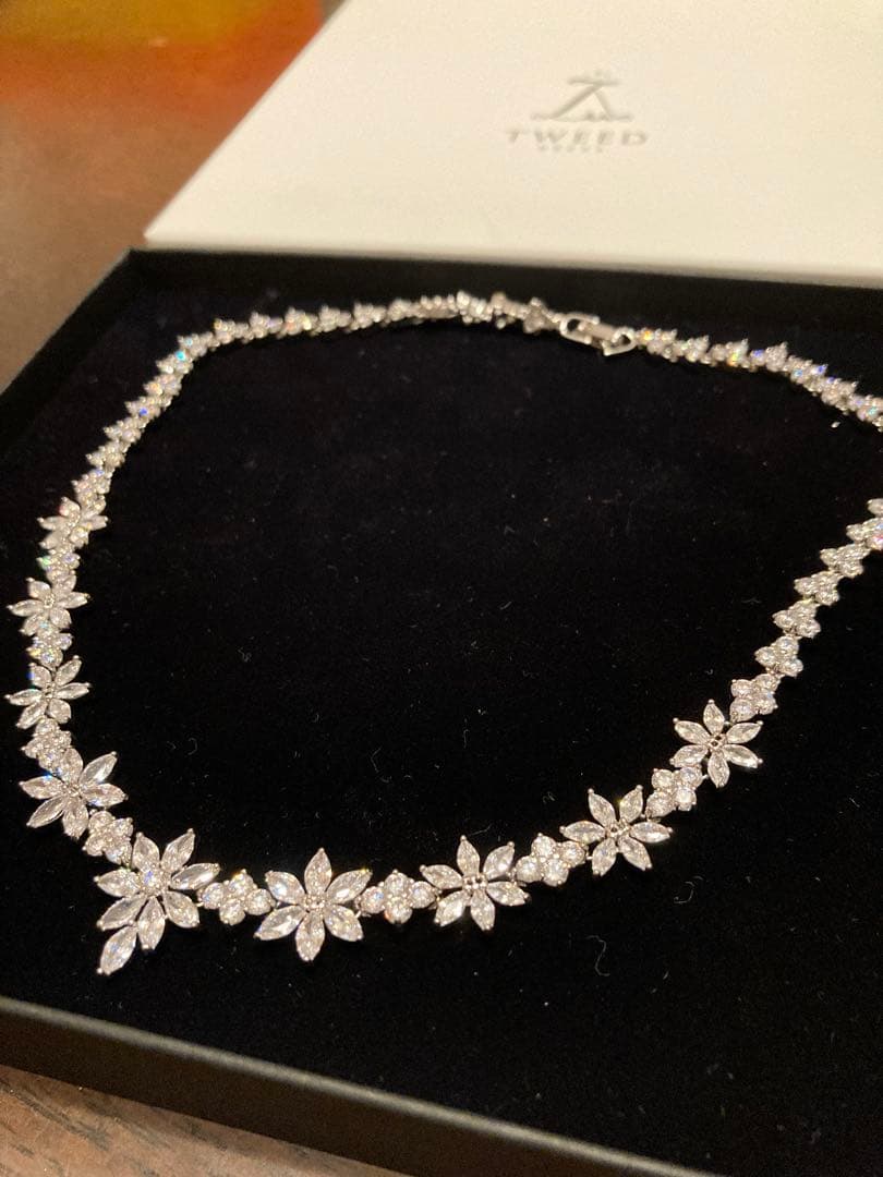 ネックレス キュービックジルコニア ドレス用 TWEED