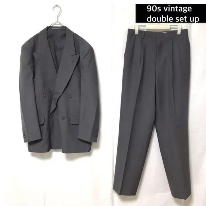 90s vintage ダブル セットアップ スーツ ラベンダー 青紫 菅田将暉 - メルカリ 90s vintage ダブル セットアップ スーツ ラベンダー 青紫 菅田将暉 - メルカリ