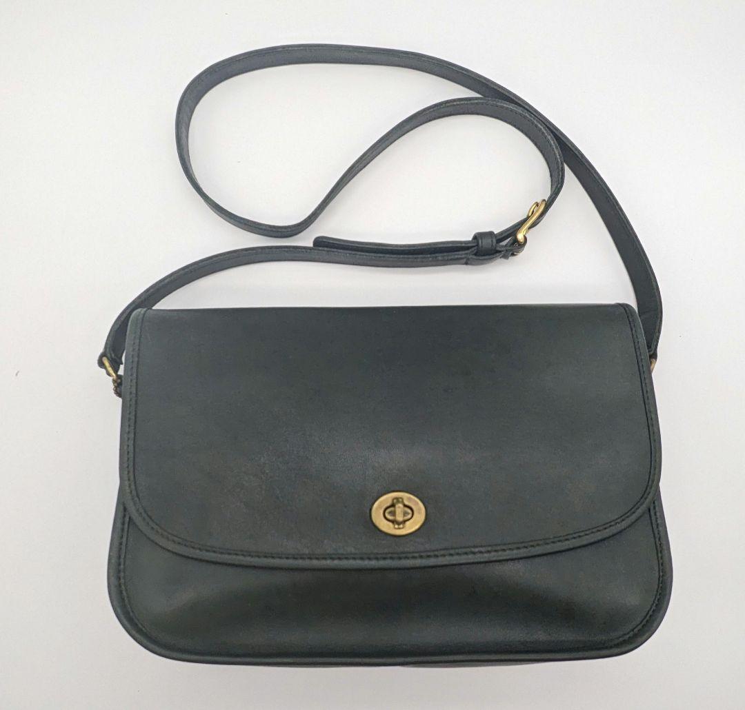 Old Coach コーチ ショルダーバッグ グリーン 9790