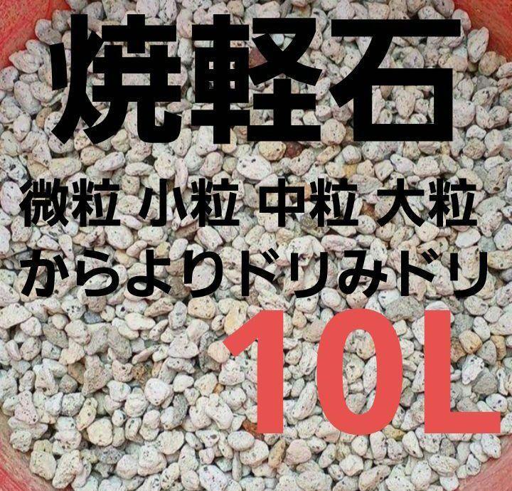 焼軽石 10L お買い得セット 微粒、小粒、中粒、大粒 2L×5