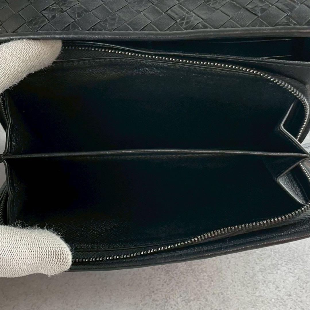 ボッテガヴェネタ 長財布 イントレチャート パイソン フラップ 折り財布 レザー ボッテガヴェネタ 長財布 イントレチャート パイソン フラップ