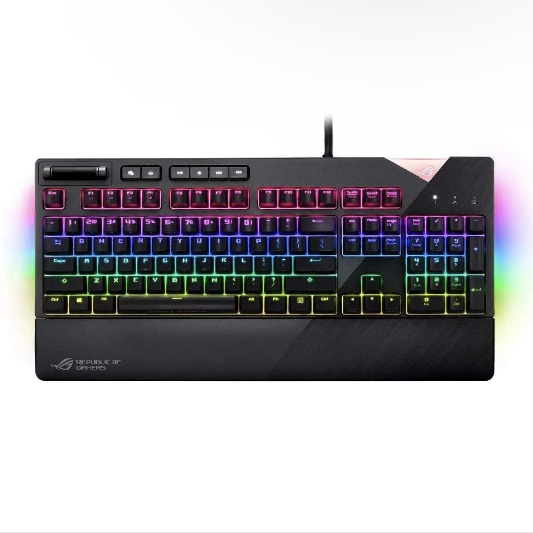 ゲーミング　キーボード　ASUS 青軸
