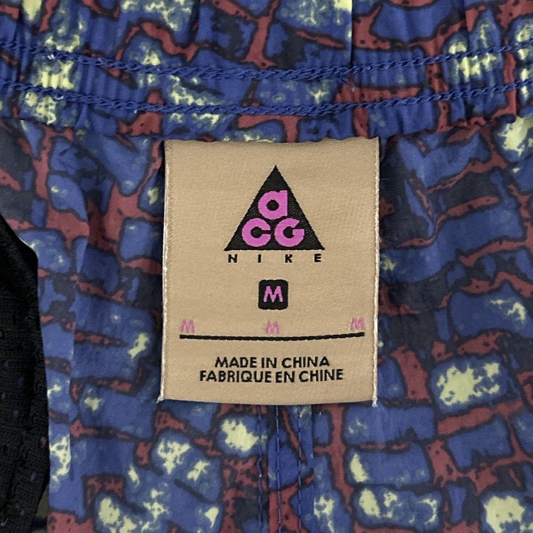 NIKE ACGナイキ 総柄ウーブンナイロンクライミングショート