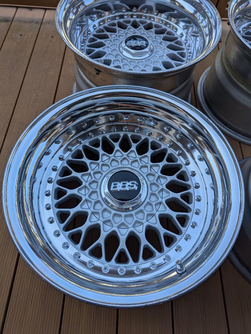 BBS RS リバレル品16インチ4本 5.5Jインナーリム5枚付き