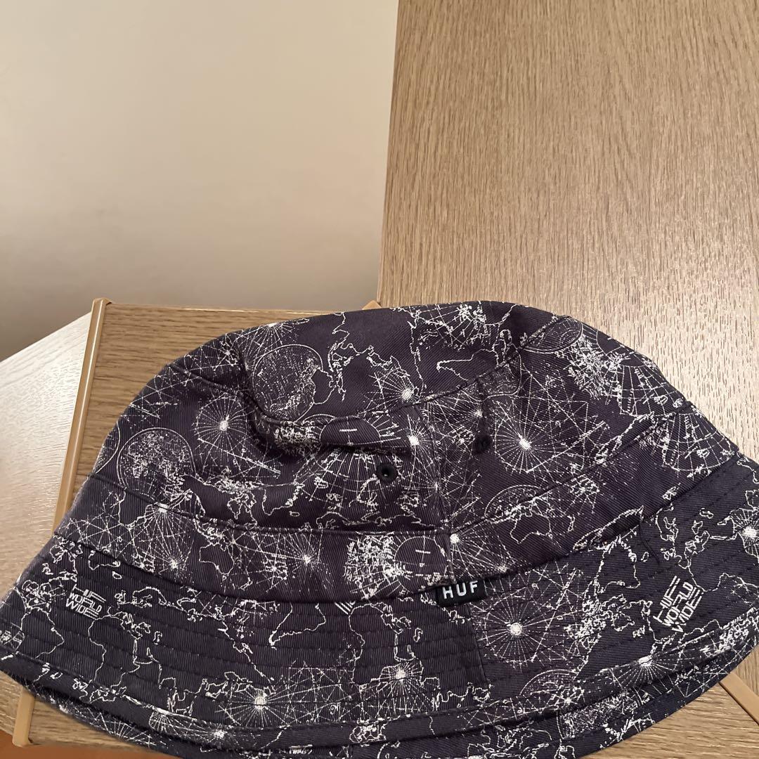 HUF 地図柄 バケットハット S/M