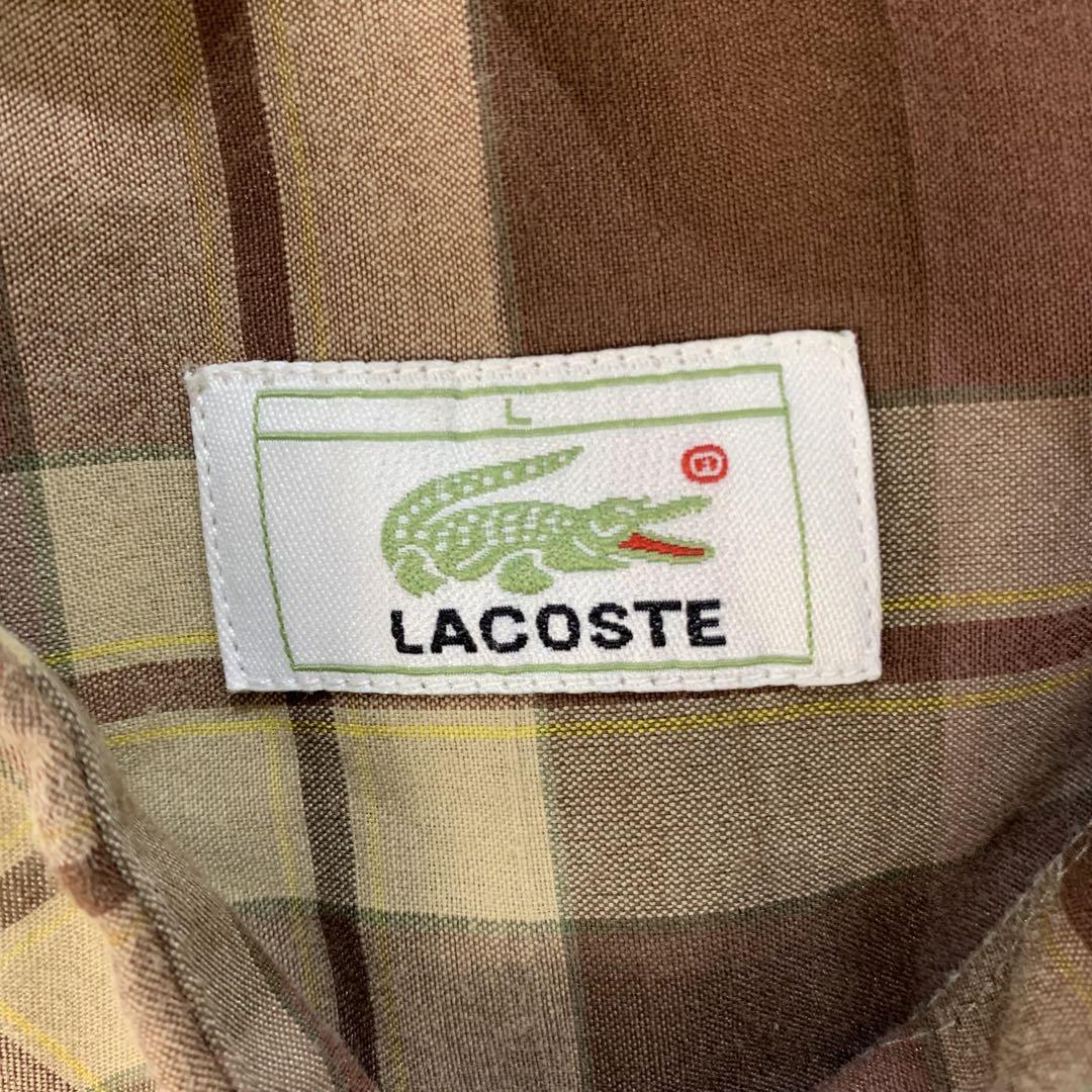 ◎H310 LACOSTE チェックシャツ