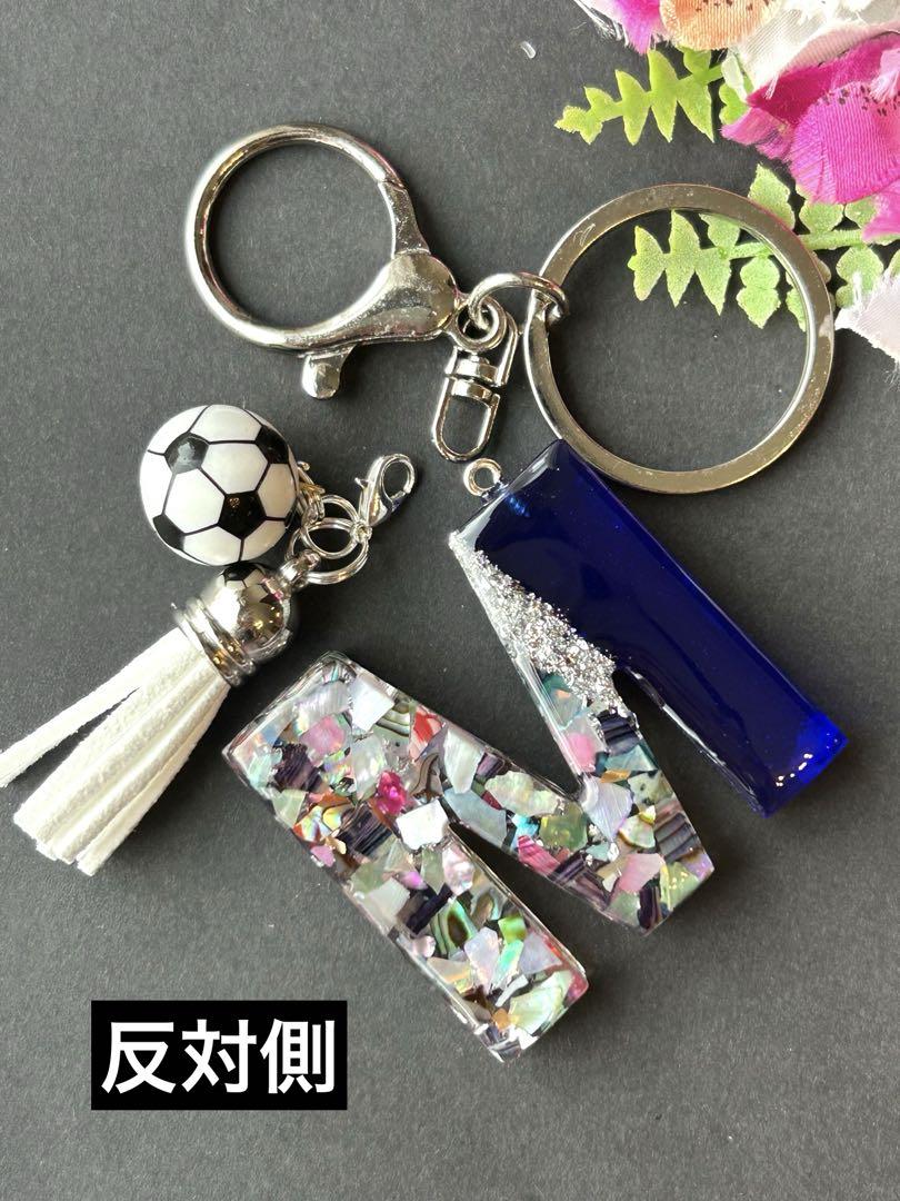 Yuna04 様 専用 イニシャルキーホルダー 4点 ハンドメイド