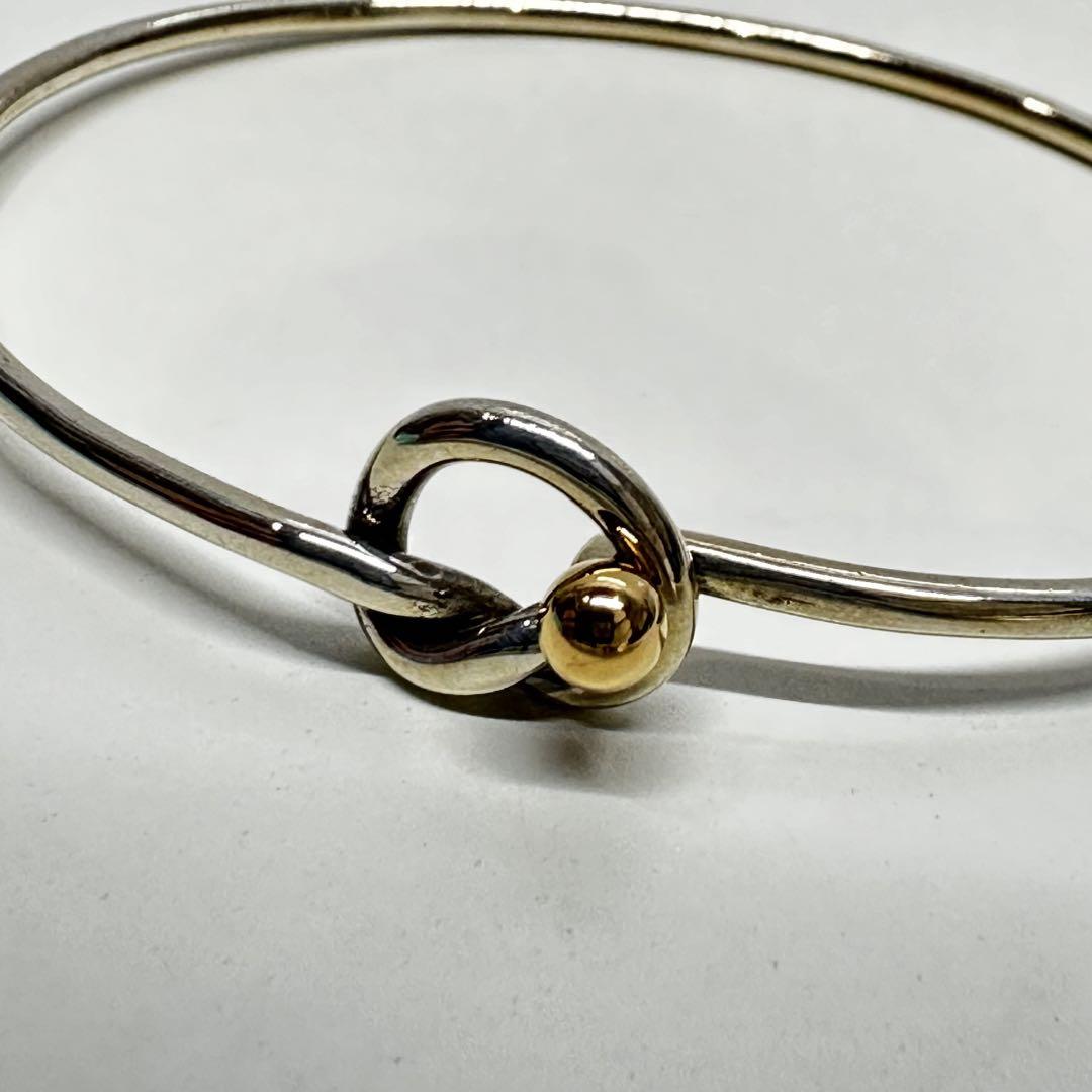美品　TIFFANY&Co. ティファニー ラブノット バングル
