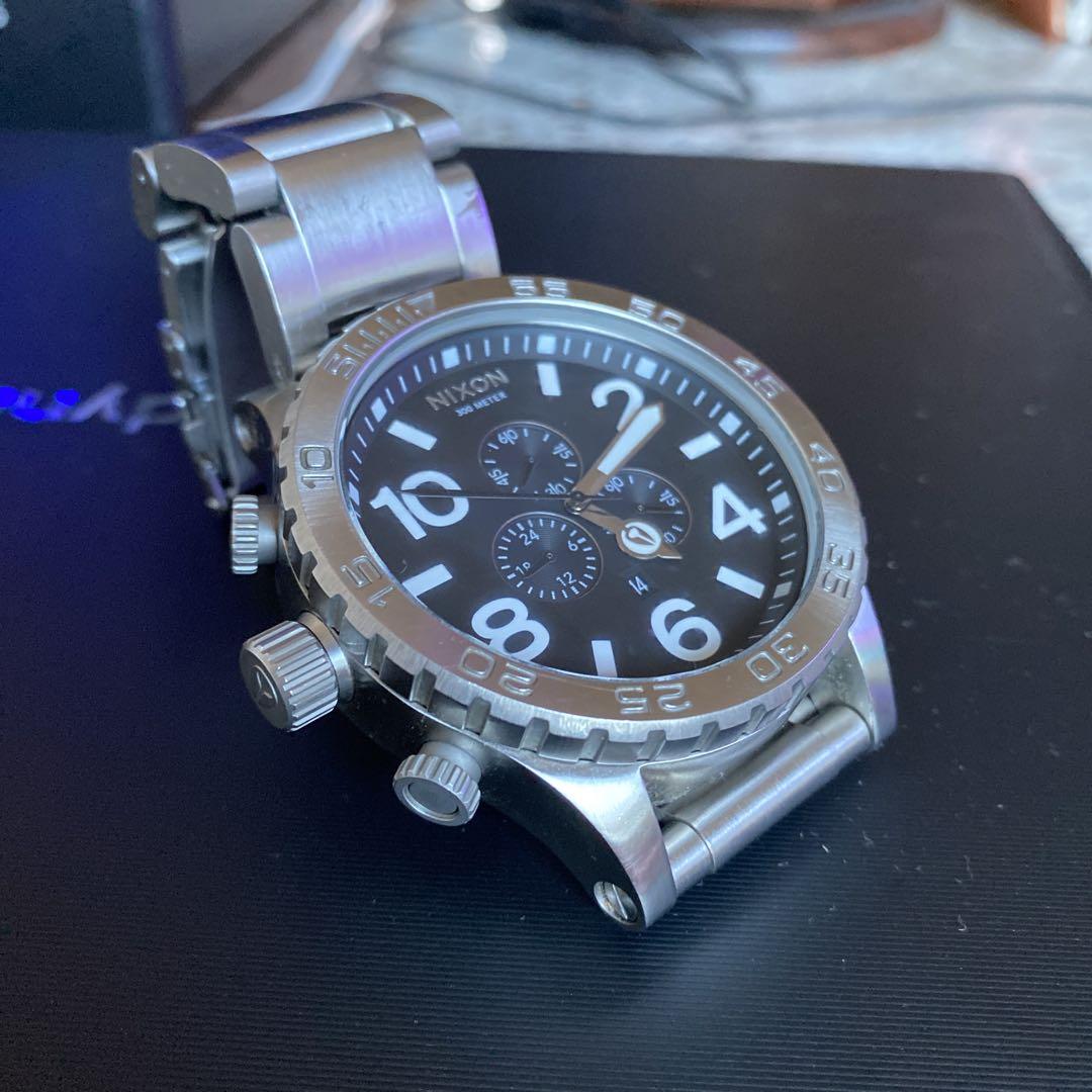 NIXON 51-30 クロノグラフ オールブラック 中古品 希少品 NIXON 51-30 クロノグラフ オールブラック 中古品 希少品