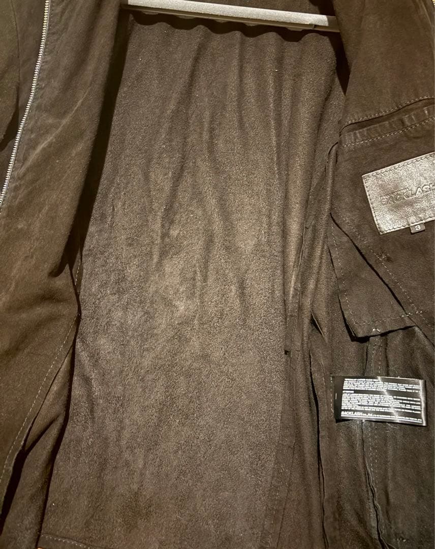 【美品】バックラッシュBACKLASHカンガルー スエードレザー　ブルゾン