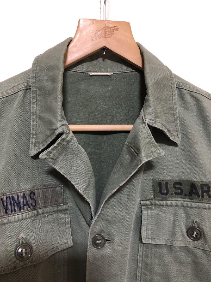 60s US ARMY 米軍　OG-107  S 1st 筒袖 後期