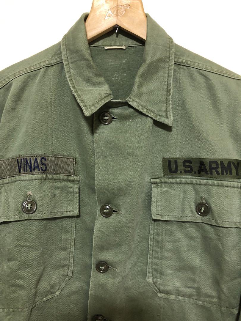 60s US ARMY 米軍　OG-107  S 1st 筒袖 後期