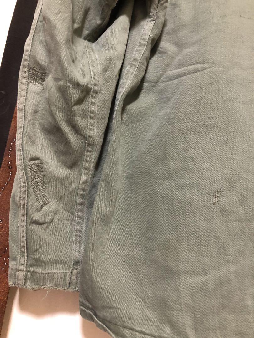 60s US ARMY 米軍　OG-107  S 1st 筒袖 後期