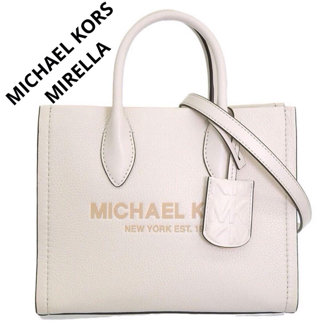 ✨極美品MICHAEL KORS MIRELLA✨ホワイトレザートートバッグ