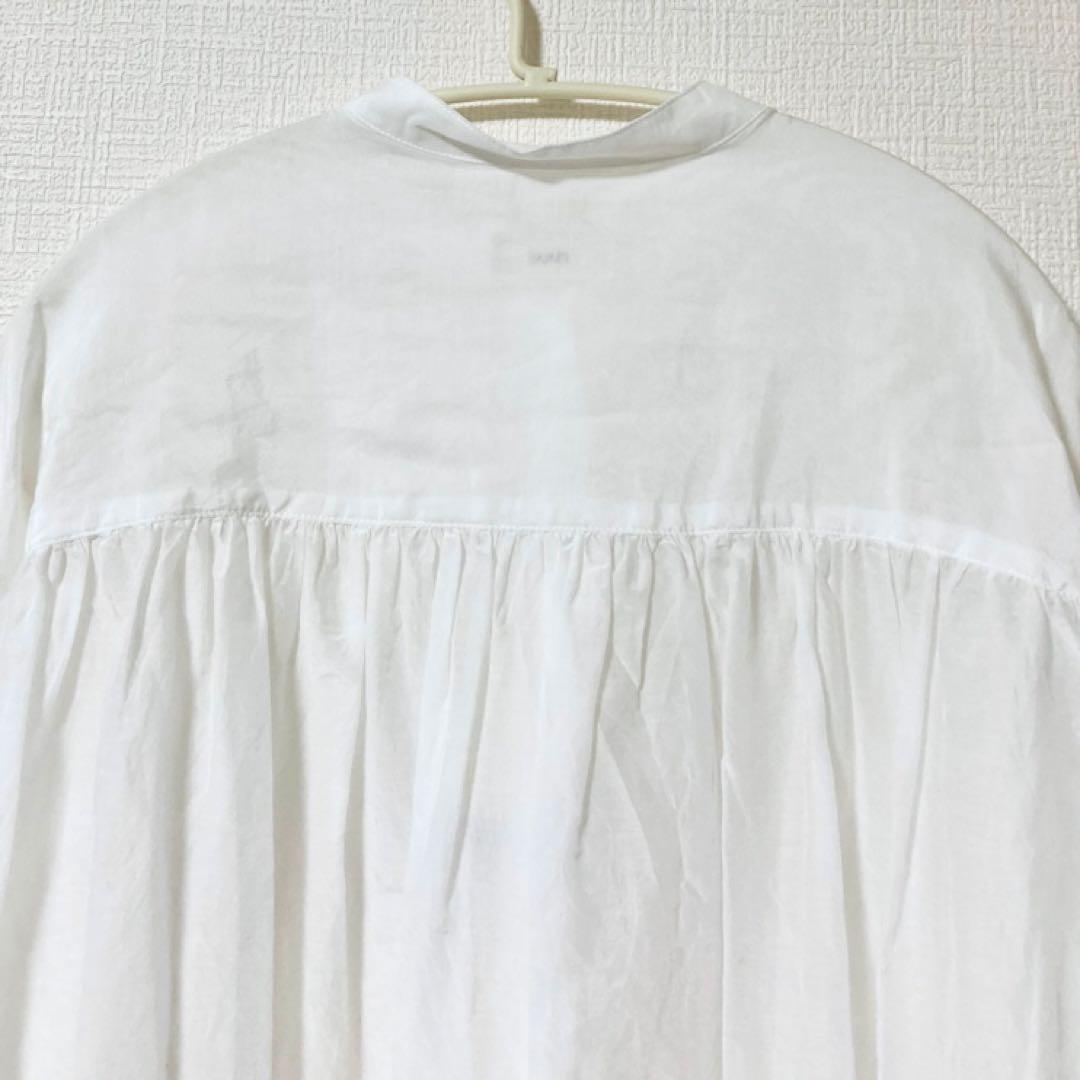 IENA/イエナ コットンシルクバックギャザーシャツ ホワイト 36 コットンシルクバックギャザーシャツ（シャツ／ブラウス）｜IENA