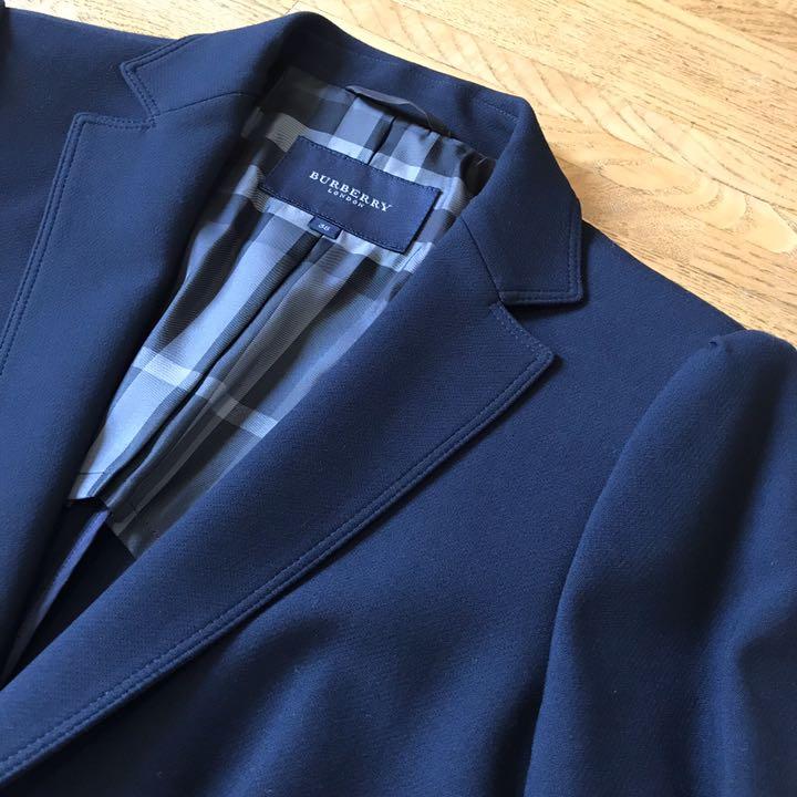 送料無料人気 BURBERRY LONDONネイビー ストレッチ レディース ジャケット z3EpN-m73933832470 超歓迎在庫