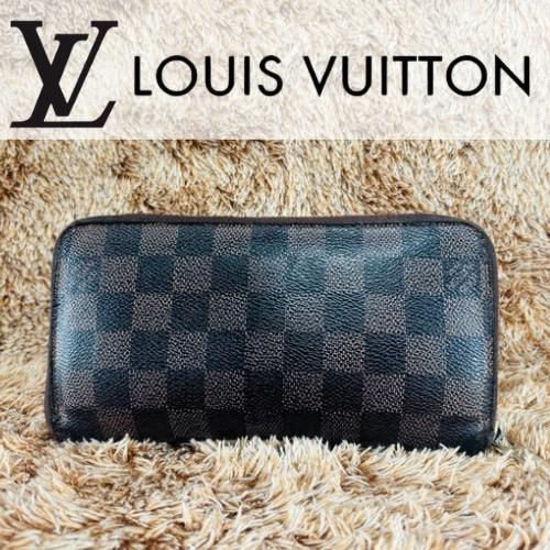 Louis Vuitton　ジッピーウォレット　ダミエ　長財布　ファスナー